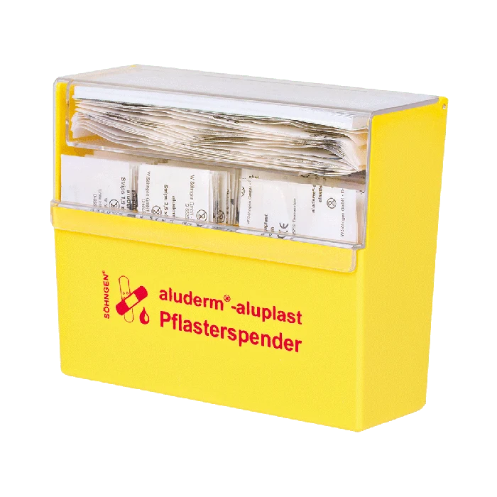 Pflasterspender gelb aluderm®-aluplast gefüllt | Packung (1 Stück)