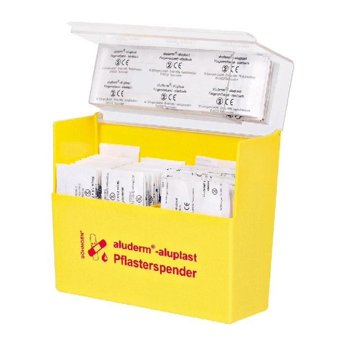 Pflasterspender gelb aluderm®-aluplast gefüllt | Packung (1 Stück)