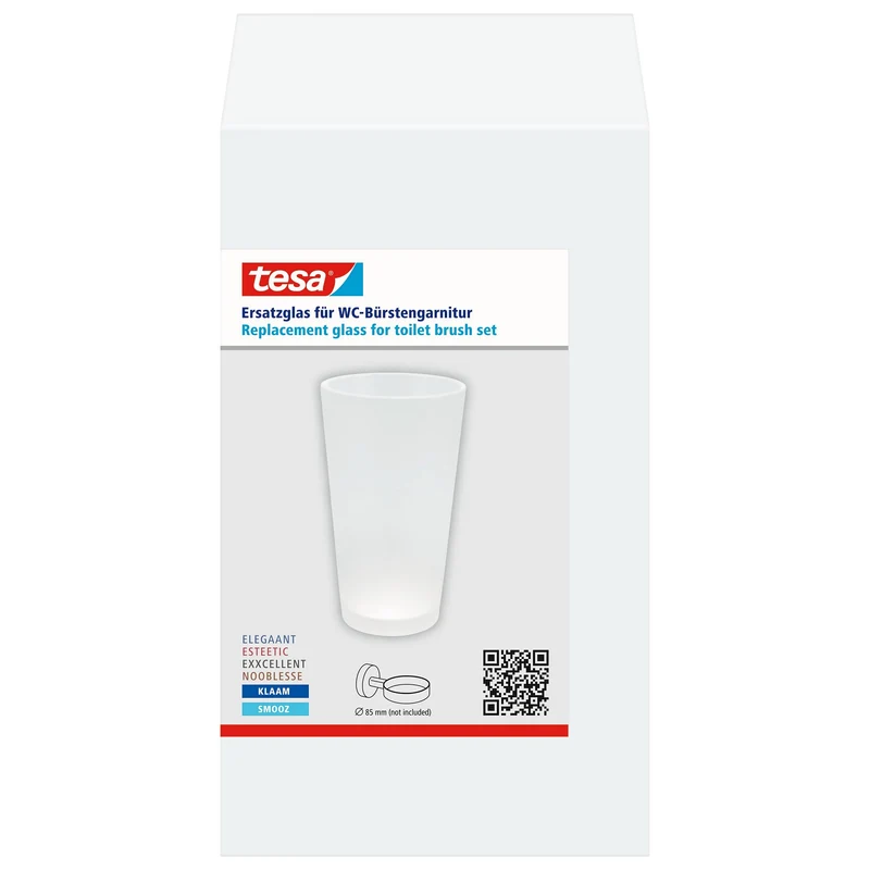 tesa Ersatzglas für Toilettenbürste Elegaant, Esteetic, Exxcellent, Nooblesse, Klaam und Smooz | 1 Stück