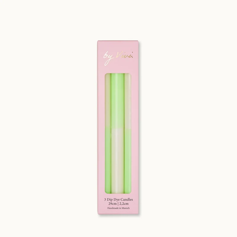 by Vivi Dip Dye Kerzen Set 3-teilig - lang