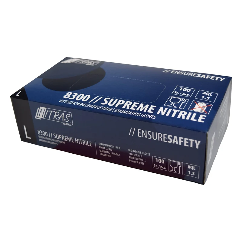 NITRAS SUPREME NITRILE, Nitril-Einmalhandschuhe, blau