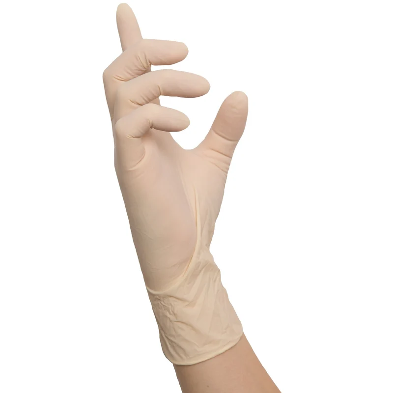 NITRAS IDEAL CARE, Latex-Einmalhandschuhe, naturfarben