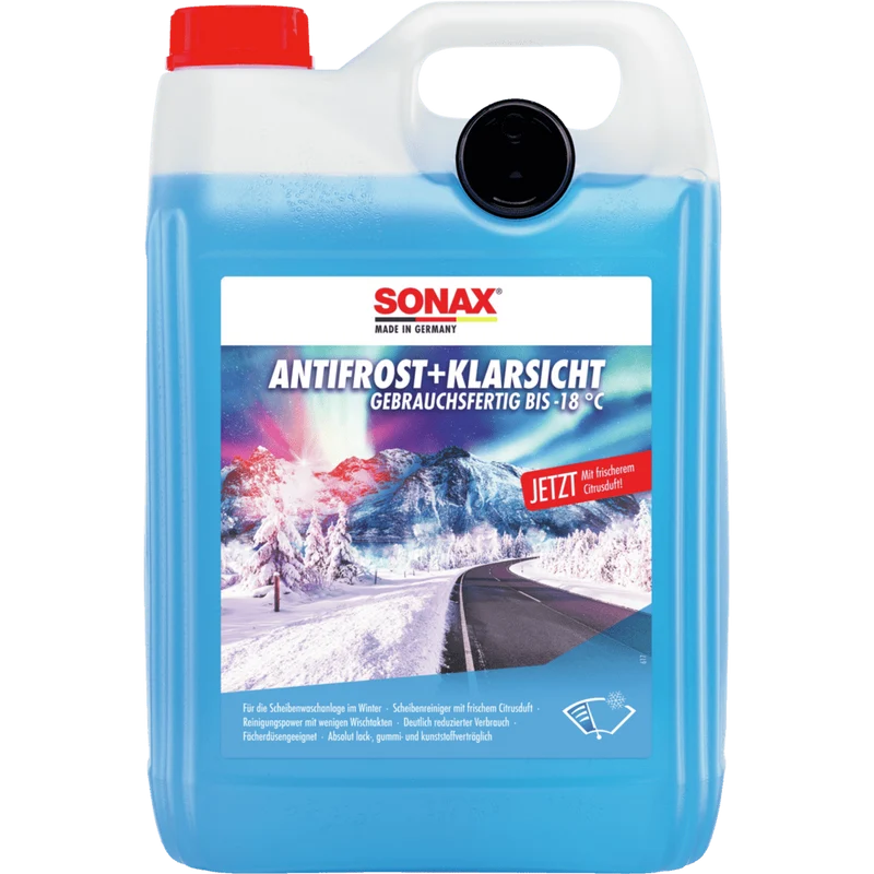 SONAX AntiFrost+KlarSicht bis -18 °C Citrus | Kanister (5020 ml)