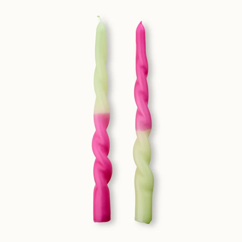 by Vivi Dip Dye Kerze Twisted "Rosegarden"