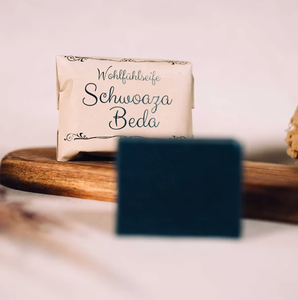 Woidsiederei Peelingseife "Schwoaza Beda"