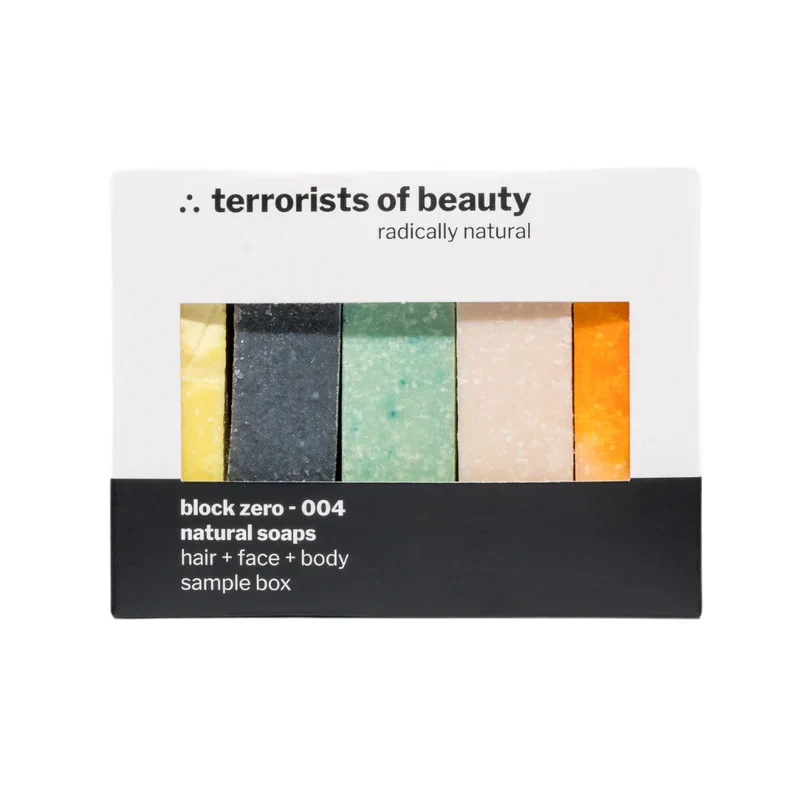 terrorists of beauty Blockseifen Sample Box XL "block zero 004" 250 g