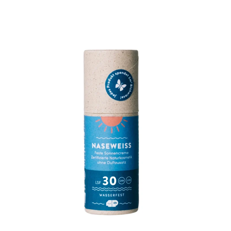 4peoplewhocare Feste Sonnencreme "Naseweiss" 40 g