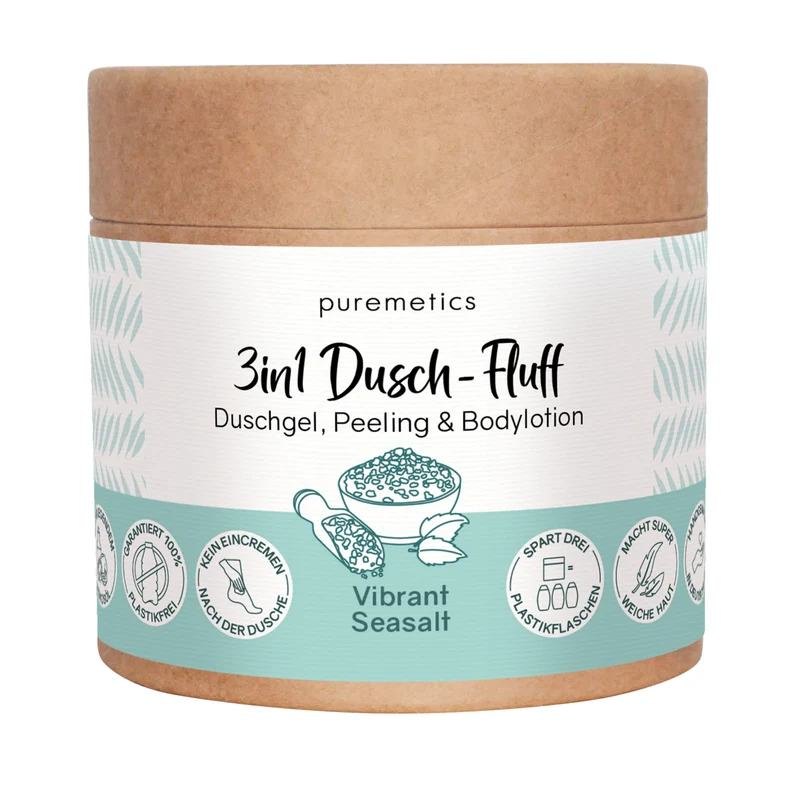 puremetics 3in1 Dusch-Fluff "Vibrant Seasalt" 250 g