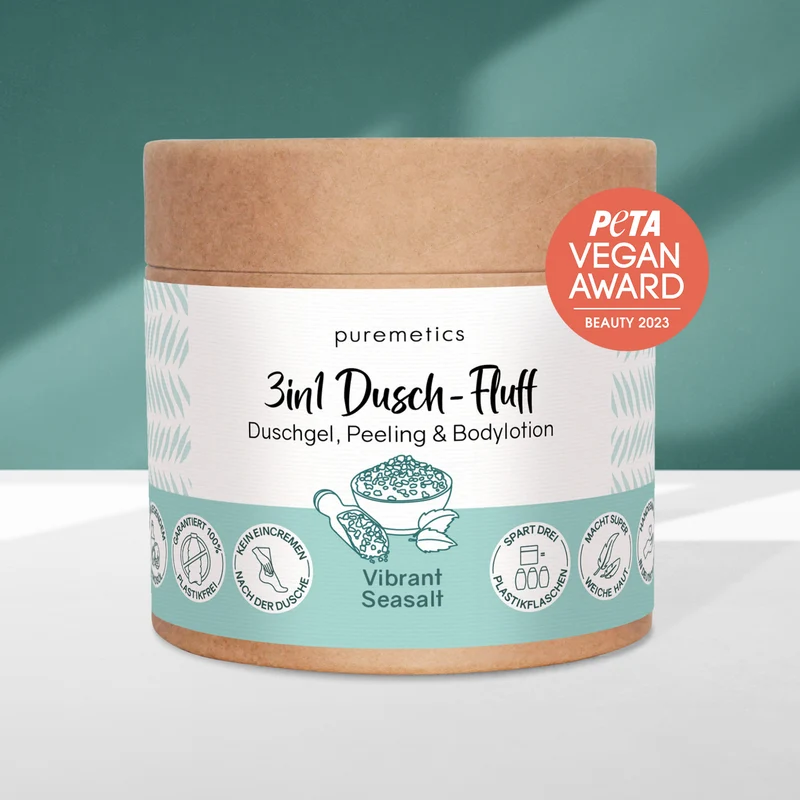 puremetics 3in1 Dusch-Fluff "Vibrant Seasalt" 250 g