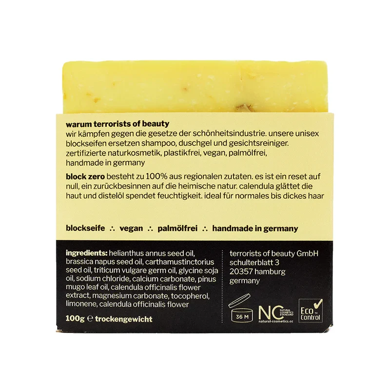 terrorists of beauty Blockseife "block zero" reset + cure