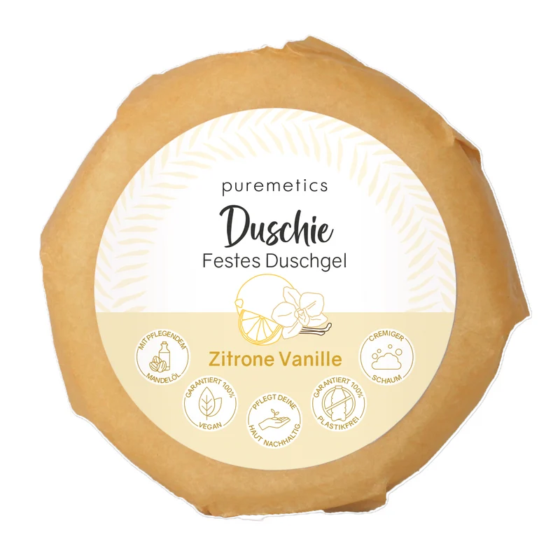 puremetics Festes Duschgel "Duschie" 60 g