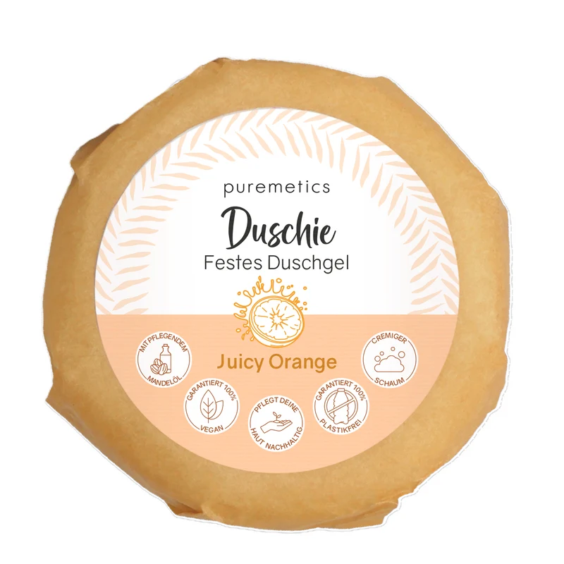 puremetics Festes Duschgel "Duschie" 60 g