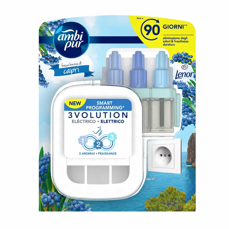 AMBI PUR 3VOLUTION DIFFUSORE + RICARICA LENOR CAPRI