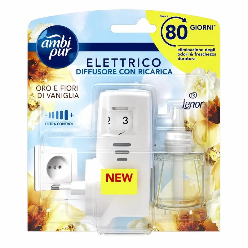 AMBI PUR DEO ELETTRICO COMPLETO + RICARICA 30GG ORO E VANIGLIA