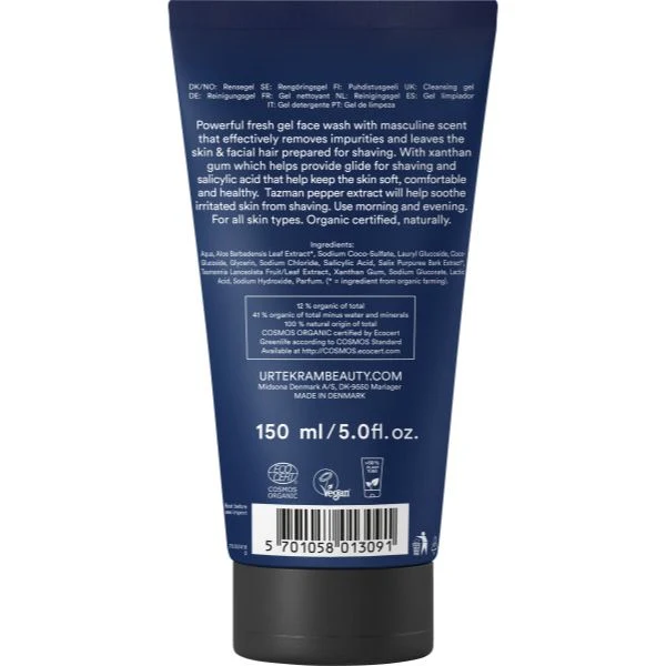 Urtekram Men "Face Wash" 150 ml