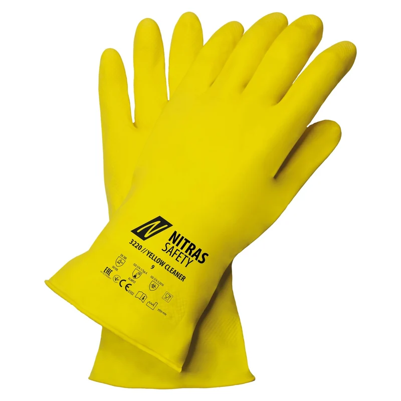 NITRAS YELLOW CLEANER, Chemikalienschutzhandschuhe, gelb