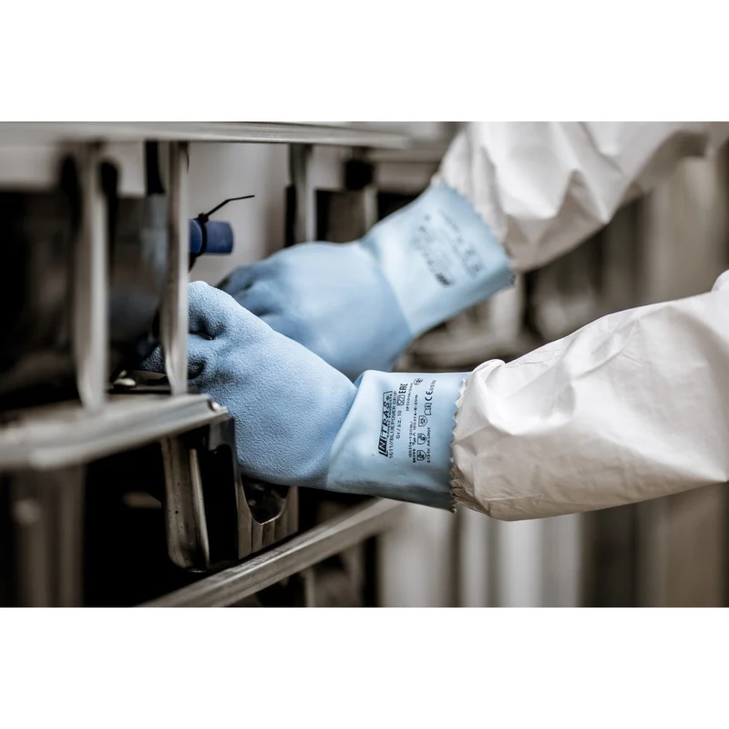 NITRAS BLUE POWER GRIP, Chemikalienschutzhandschuhe, blau