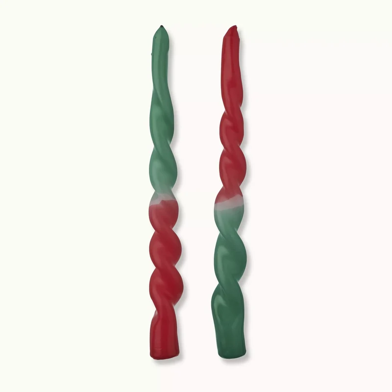by Vivi Dip Dye Kerze Twisted Christmas Spirit