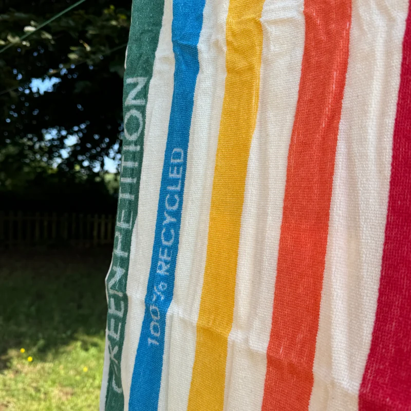 Espadrij l´originale Handtuch "DELMORE VIVA FIT TOWEL - Green Petition" KLEIN