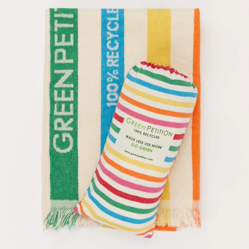 Espadrij l´originale Handtuch "DELMORE VIVA FIT TOWEL - Green Petition" KLEIN