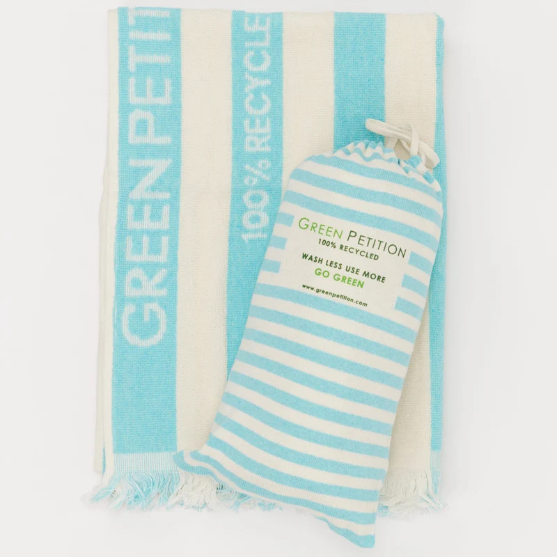 Espadrij l´originale Handtuch "DELMORE FIT TOWEL - Green Petition" KLEIN