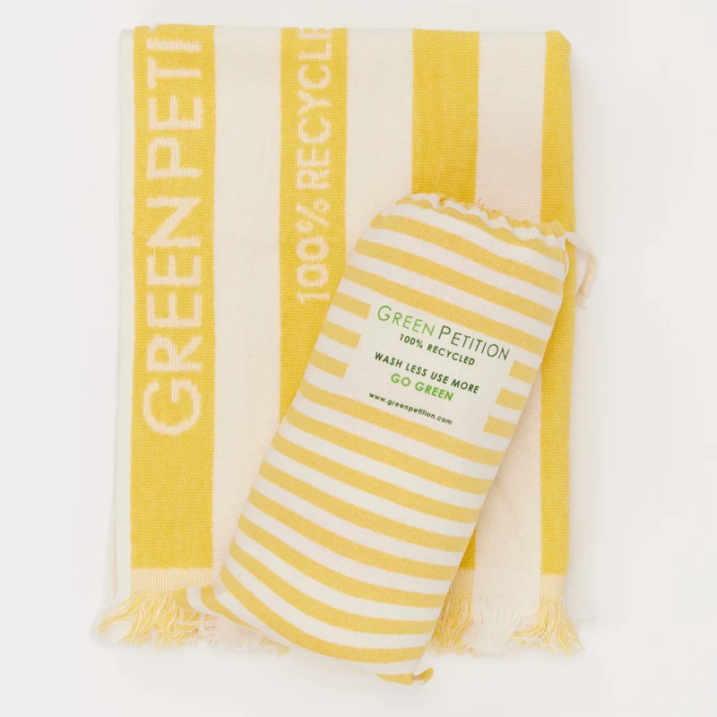 Espadrij l´originale Handtuch "DELMORE FIT TOWEL - Green Petition" KLEIN