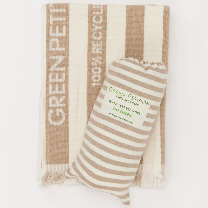 Espadrij l´originale Handtuch "DELMORE FIT TOWEL - Green Petition" KLEIN