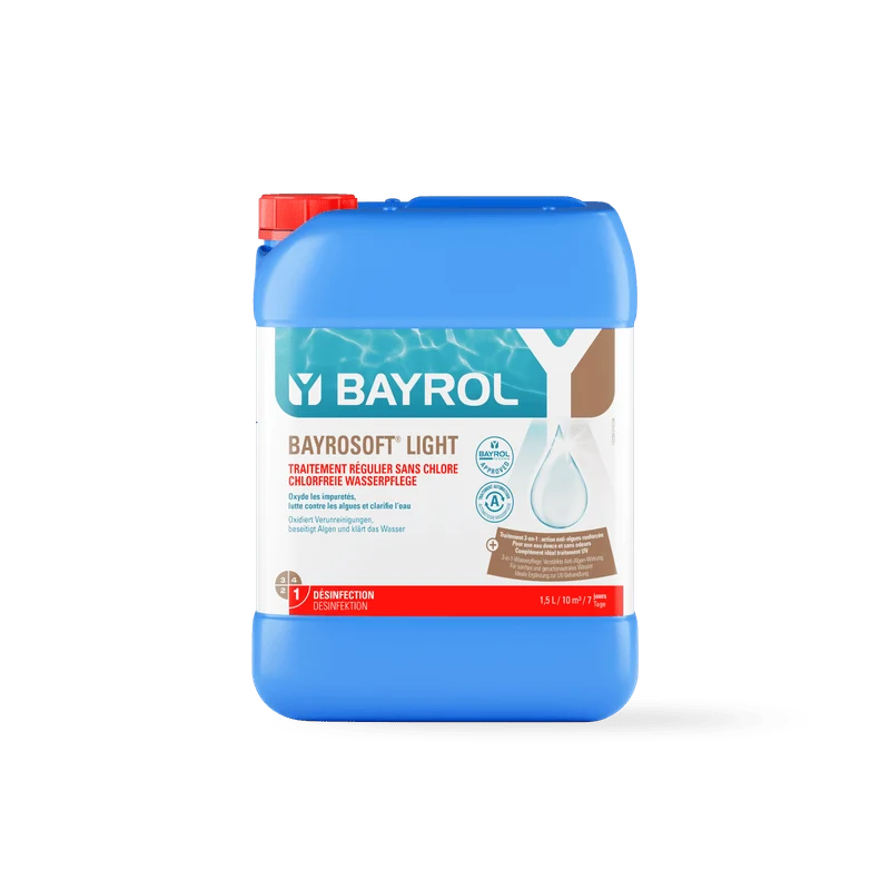 BAYROL Bayrosoft® Light 20 L auf Basis von Aktivsauerstoff für die Desinfektion | Kanister (20 l)