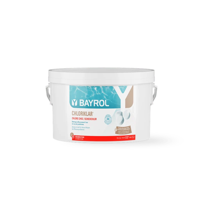 BAYROL Chloriklar® von Trichlorisocyanursäure mit hohem Aktivchlorgehalt
