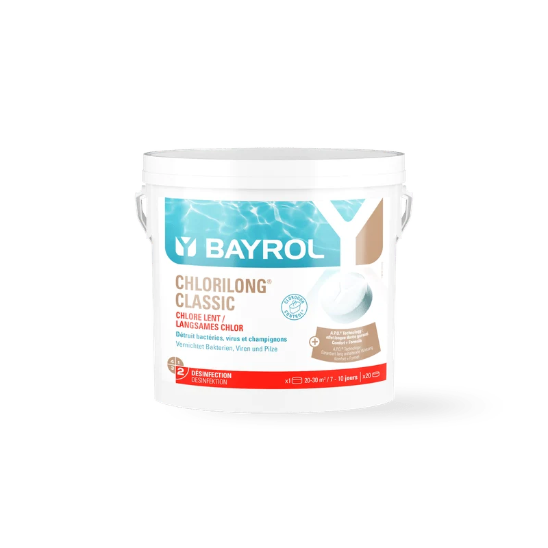 BAYROL Chlorilong® CLASSIC langsamlösliche Chlortabletten für Pools