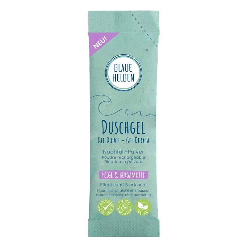 Blaue Helden Duschgel Nachfüllpulver "Feige & Bergamotte" 15 g