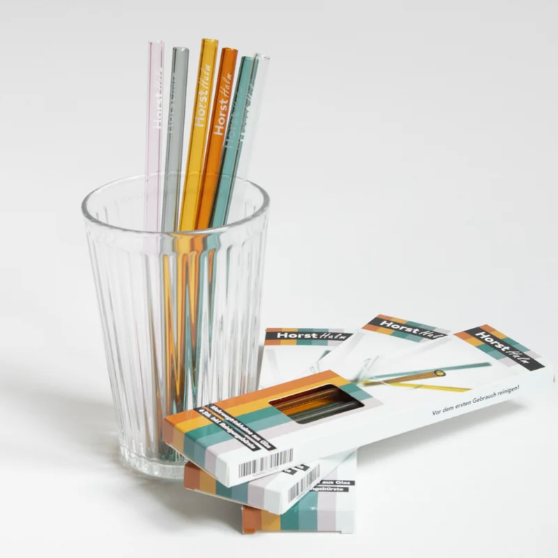 Horst Halm Mehrwegtrinkhalme aus Glas