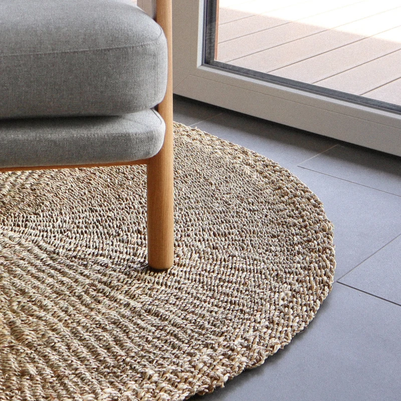 Naturewaves runder Teppich "Yen" aus Seegras