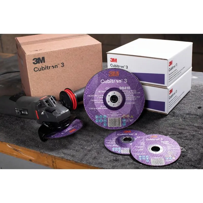 3M™ Cubitron™ 3 Cut and Grind Schruppscheibe, 93314, 36+, T27, 100 mm x 3,2 mm x 15,88 mm, EN, 10/Pack, 20 Stück/VE | Packung (10 Stück)