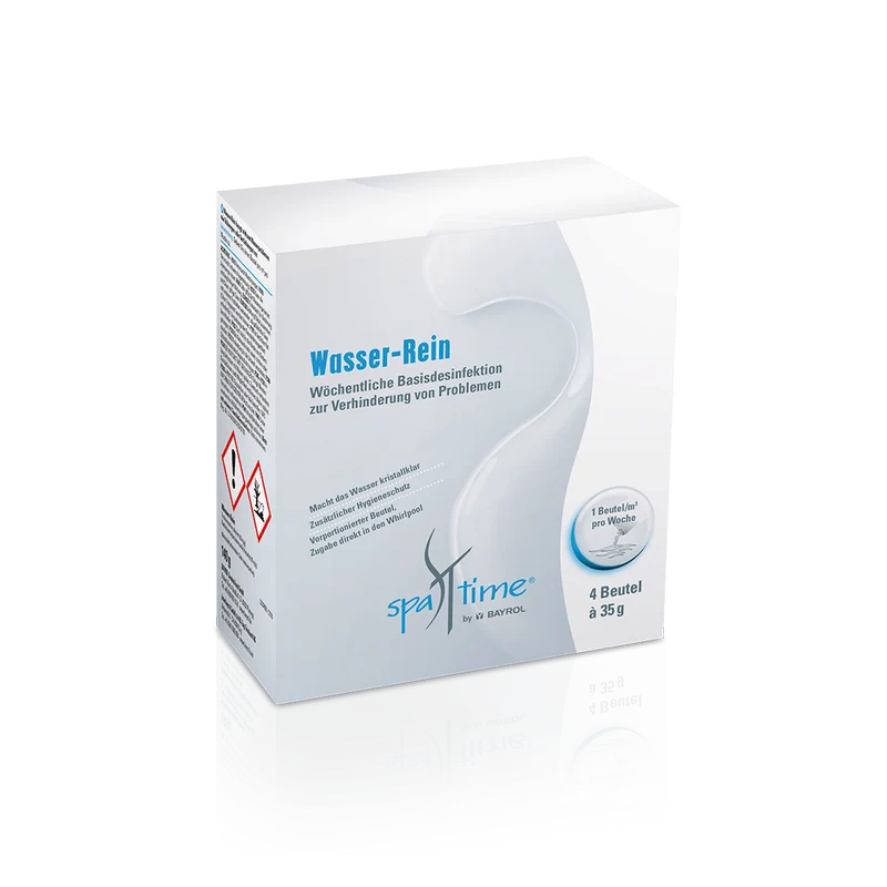 BAYROL SpaTime Wasser-Rein 0,14 kg Basisdesinfektion zur Verhinderung von Problemen | Dose (140 g)