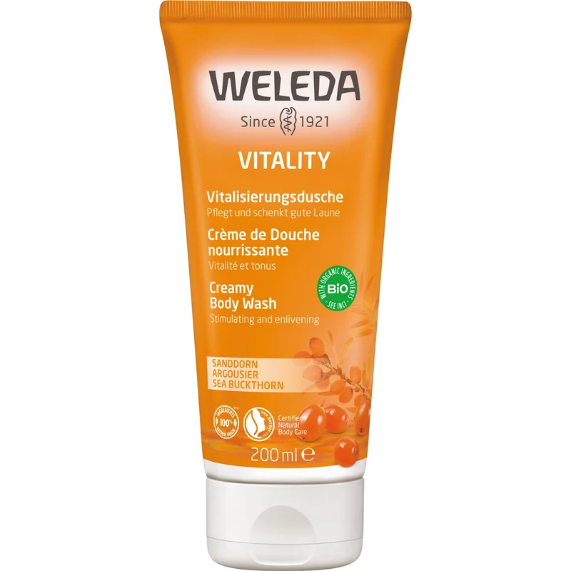 Weleda Duschgel Vorteilspack "Sanddorn Vitalisierungsdusche" 2x 200 ml