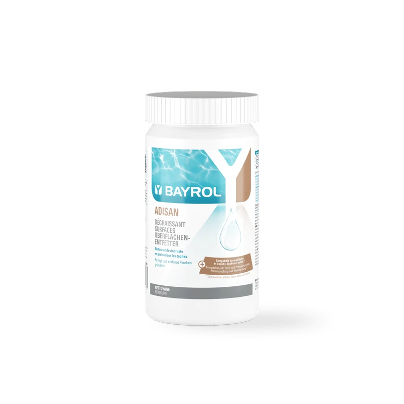 BAYROL Adisan Randreiniger 1 kg Hocheffektives Granulat zur Reinigung von Pools | Dose (1 kg)