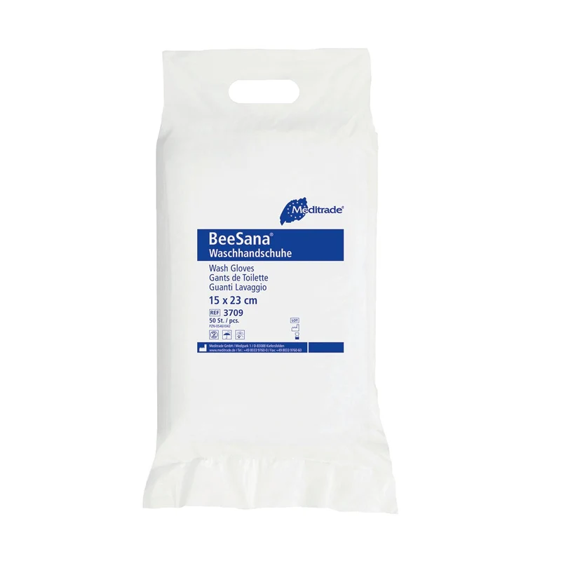 Waschhandschuh, Folie | Karton (20 Packungen)