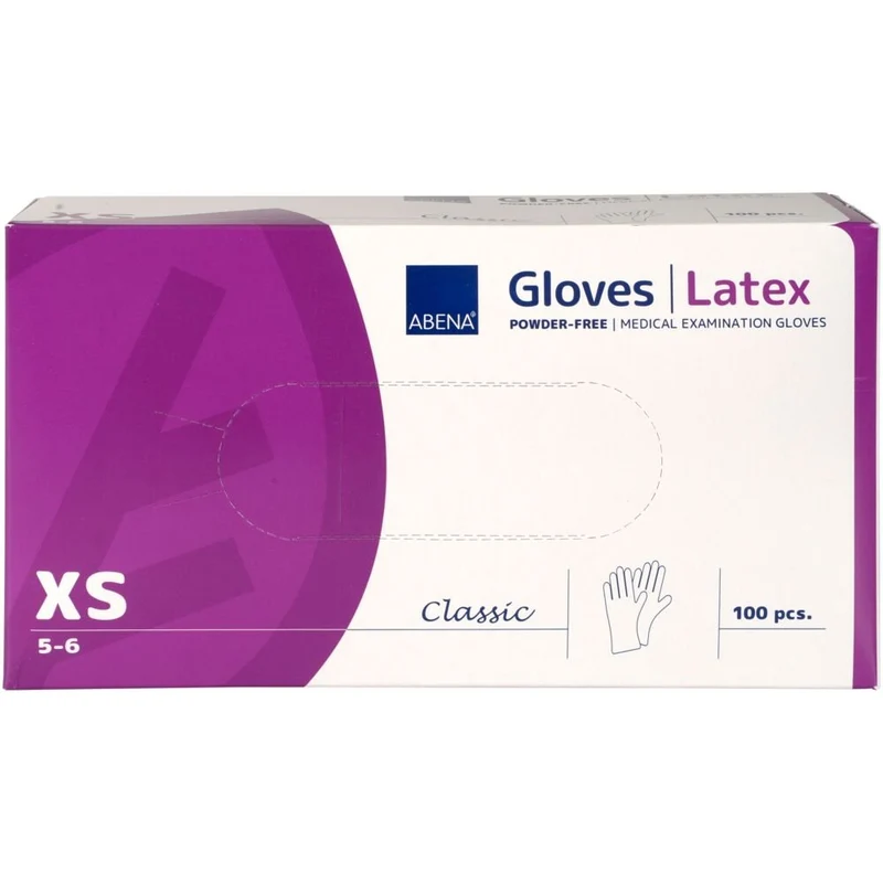 Latex-Handschuhe Classic, Puderfrei, Glatt ,Natur