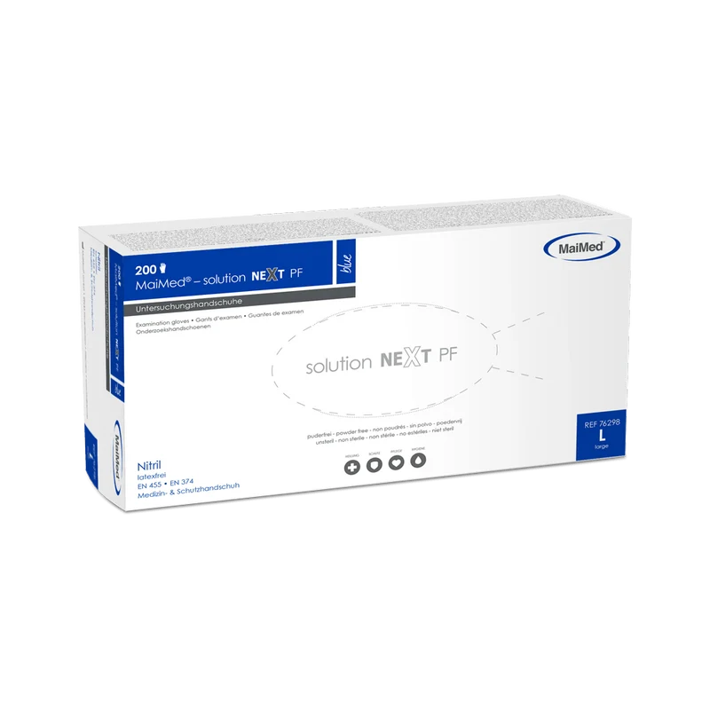 MaiMed-solution next blue Nitril-Handschuhe unsteril, Latexfrei zu 200 St./Box