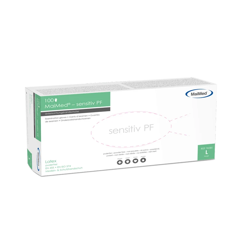 MaiMed-sensitiv Latex-Untersuchungshandschuhe unsteril, puderfrei zu 100 St./Box