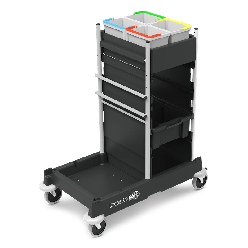 Numatic Reinigungswagen SM0(Reflo) ohne Pressenset, ohne Abfalleinheit | Packung (1 Stück)