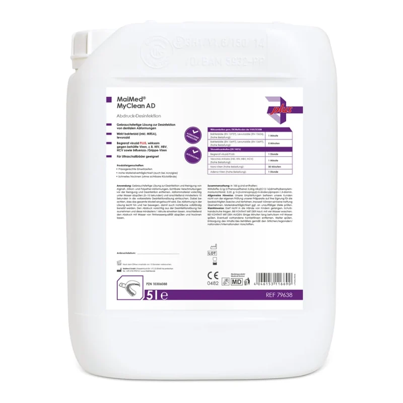 MaiMed MyClean AD,Abdruck-Desinfektion & Reinigung 5l/Kan., 1 St. | Kanister (5 l)