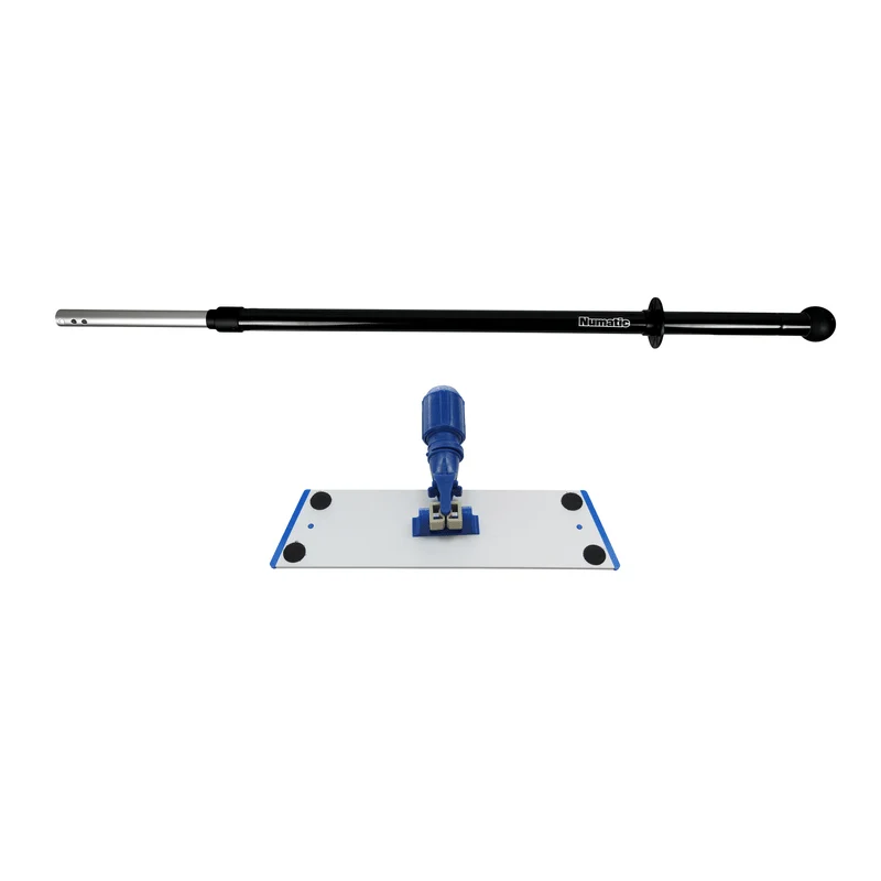 Numatic Teleskopstiel mit Gummikugel, 60 - 110 cm als Set mit Trapez-Halter 30cm | Packung (1 Stück)