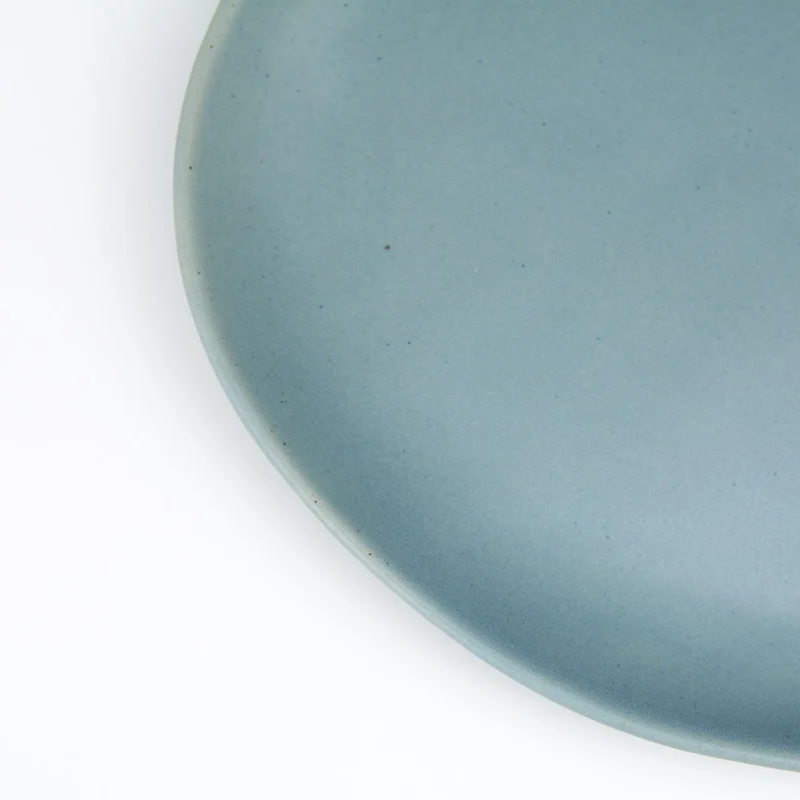 atisan Steingut Servierplatte "Badai" stein-blau