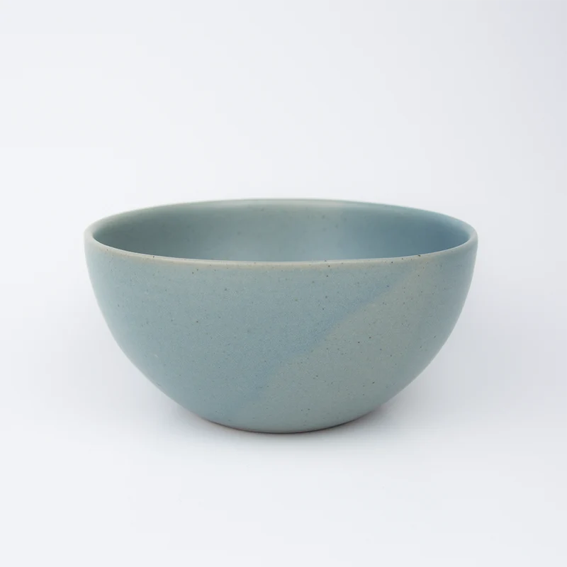 atisan Steingut Schüssel "Badai" stein-blau