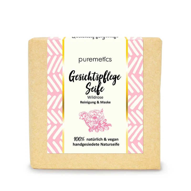 puremetics Gesichtspflegeseife "Wildrose"