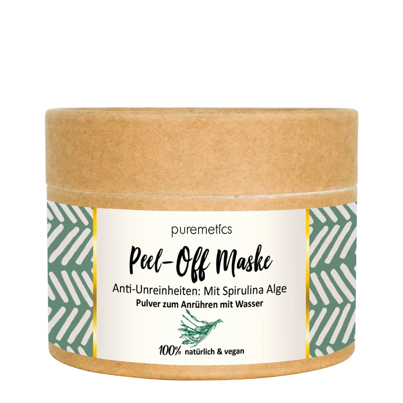 puremetics Peel-Off Maske Anti-Unreinheiten - Mit Spirulina Alge