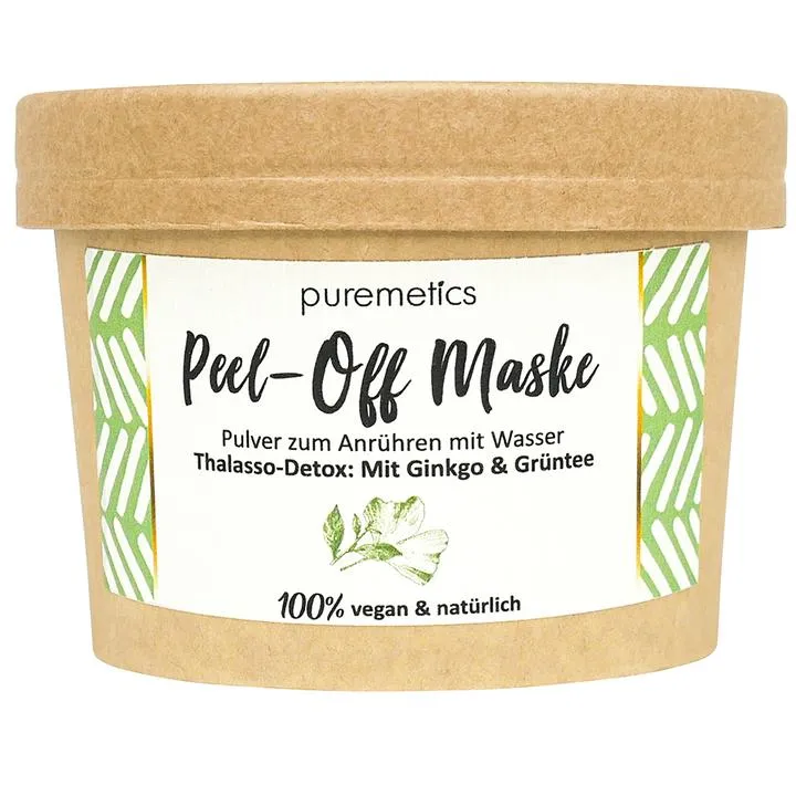 puremetics Peel-Off Maske Thalasso Detox - Mit Ginkgo & Grüntee