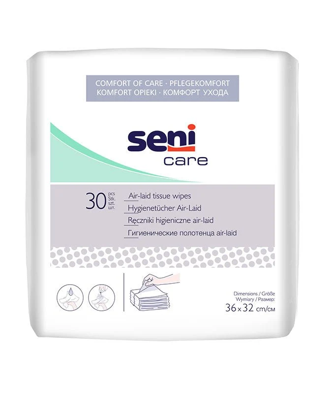 Seni Care Hygienetücher Air-Laid a30 | Packung (30 Stück)